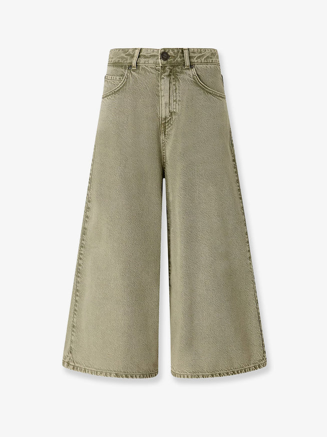 Pinko Burkina Denim Bermuda Shorts Verde