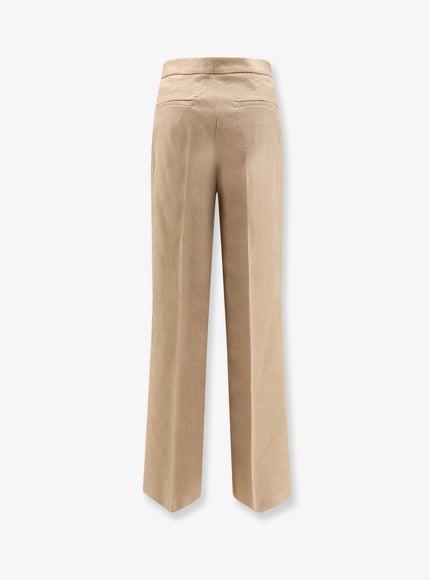 Pinko Jacopone Linen And Viscose Trousers