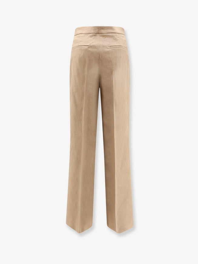 Pinko Jacopone Linen And Viscose Trousers