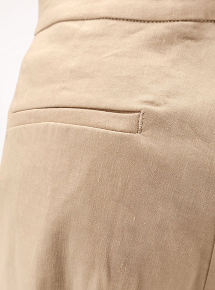 Pinko Jacopone Linen And Viscose Trousers