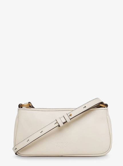 Pinko Mini Half Moon Leather Crossbody Bag