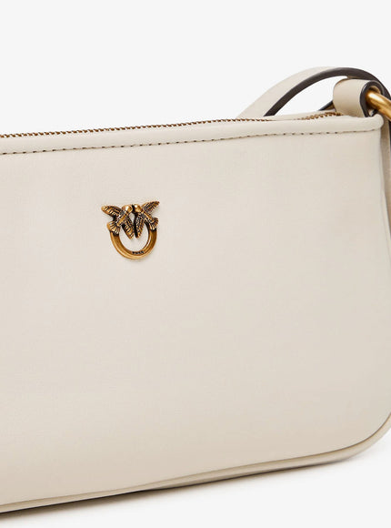 Pinko Mini Half Moon Leather Crossbody Bag
