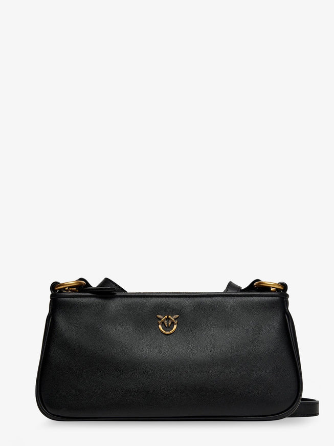 Pinko Mini Half Moon Leather Crossbody Bag Uni Nero