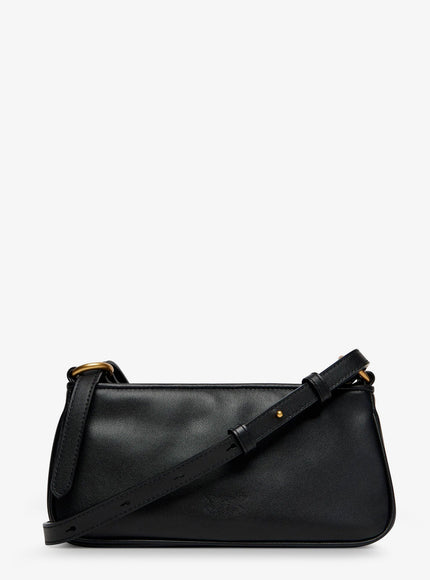 Pinko Mini Half Moon Leather Crossbody Bag