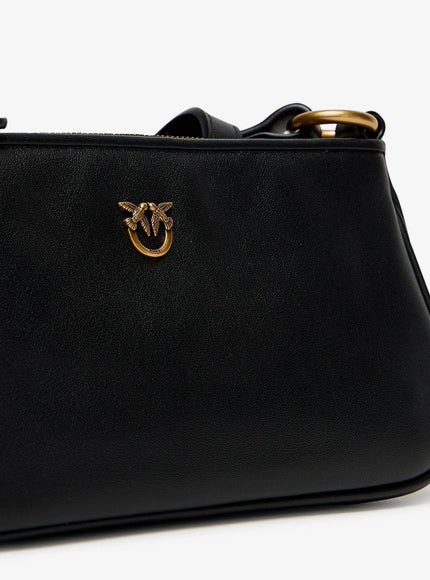 Pinko Mini Half Moon Leather Crossbody Bag