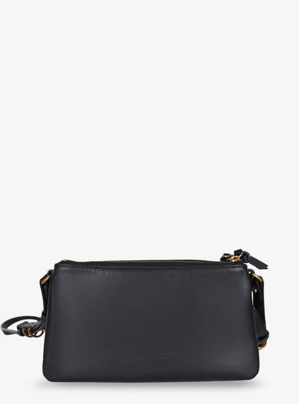 Pinko Baby Love Bag One Slouchy Leather Crossbody Bag