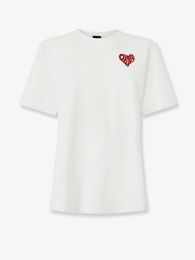 Pinko Strepitoso Cotton T-Shirt Bianco
