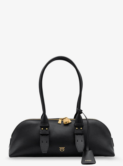Pinko Escape Bag Leather Shoulder Bag Uni Nero