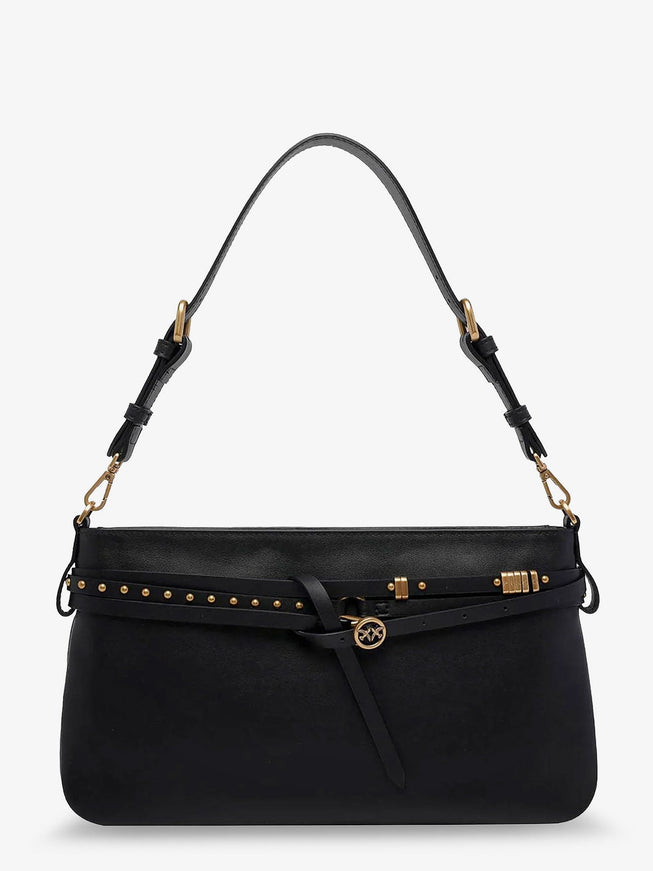 Pinko Leather Belt Bag Crossbody Bag Uni Nero