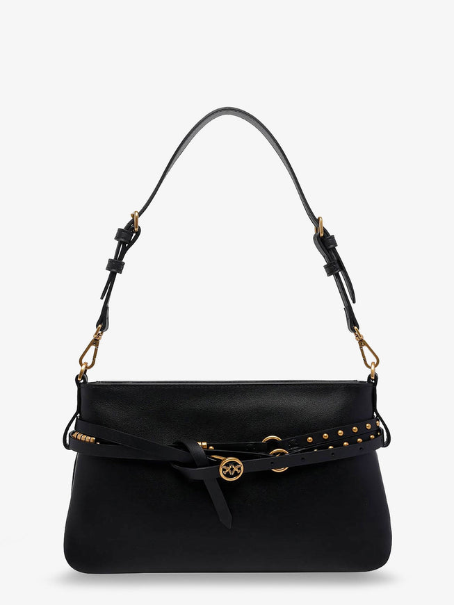 Pinko Leather Belt Bag Crossbody Bag Uni Nero