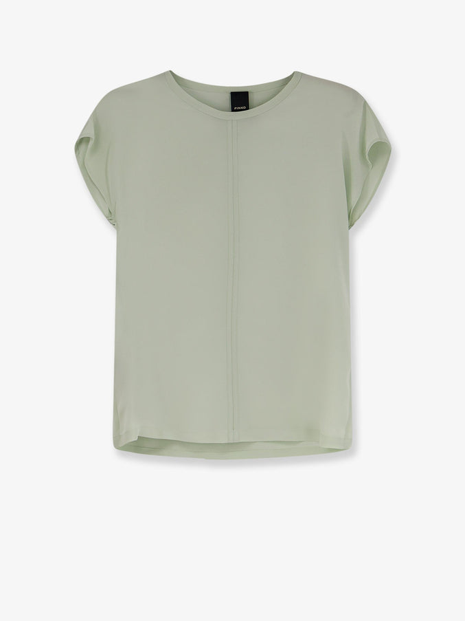 Pinko Blossom Silk Shirt Verde