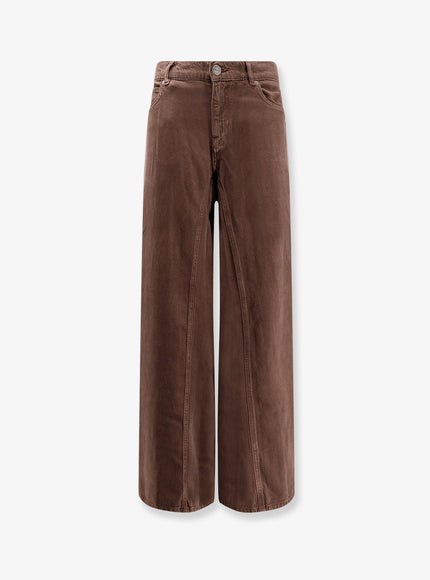 Pinko Winona Denim Trousers Marrone