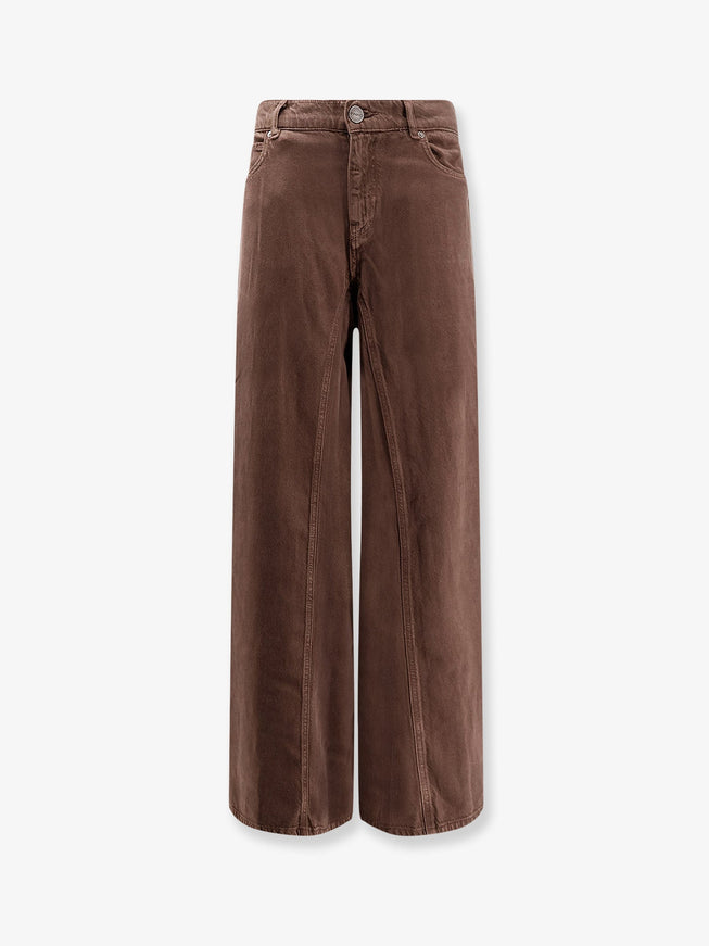 Pinko Winona Denim Trousers Marrone