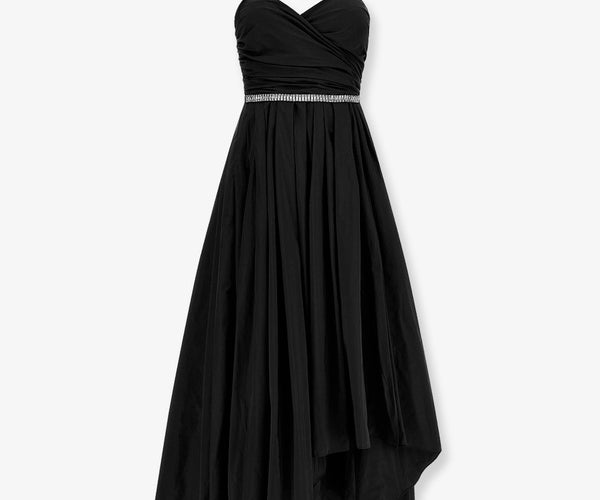 pinko evening dresses Pinko, Long, elegant glossy satin dress, Limo black, 42