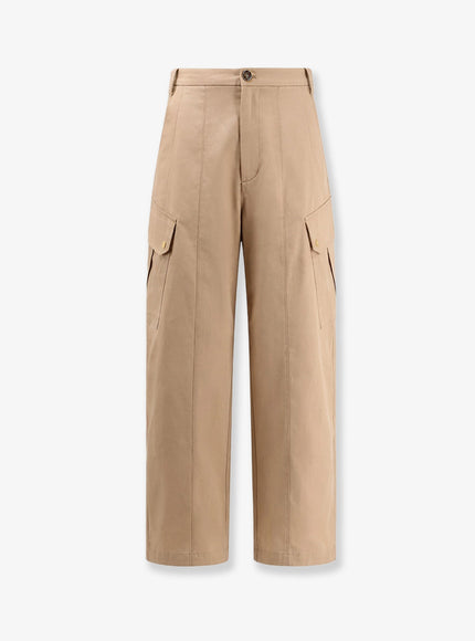 Pinko Rosalin Cotton Trousers Beige