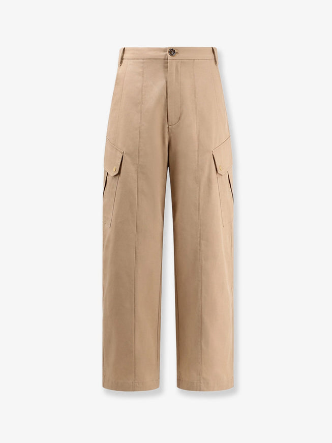Pinko Rosalin Cotton Trousers Beige