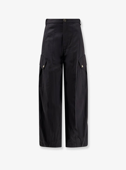 Pinko Rosalin Cotton Trousers Nero