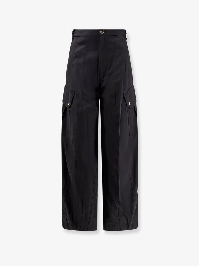 Pinko Rosalin Cotton Trousers Nero