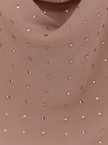 Pinko Farro Long Dress With Rhinestones