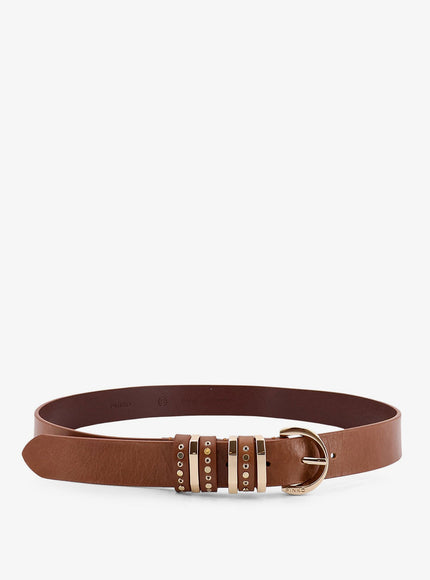 Pinko Leather Belt Marrone
