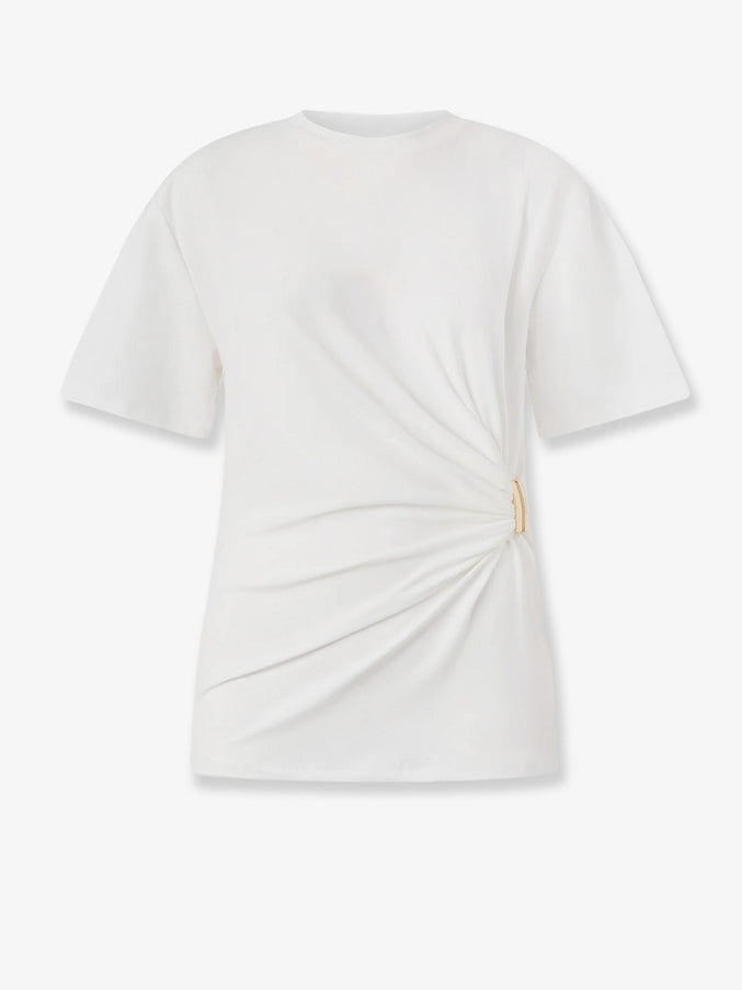 Pinko Cotton Blend Mary T-Shirt Bianco