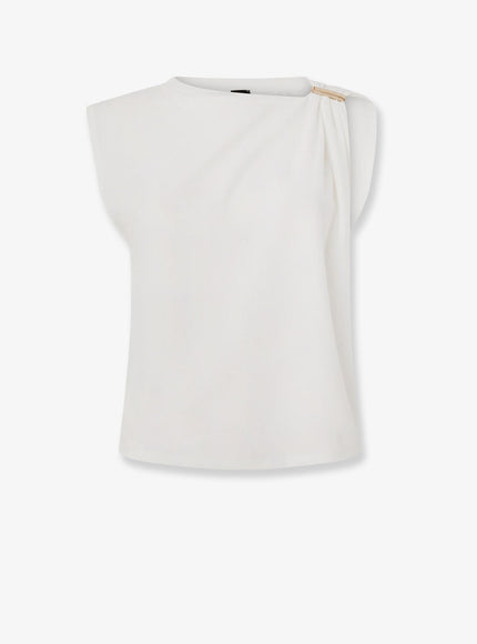 Pinko Stretch Cotton Melody Top Bianco