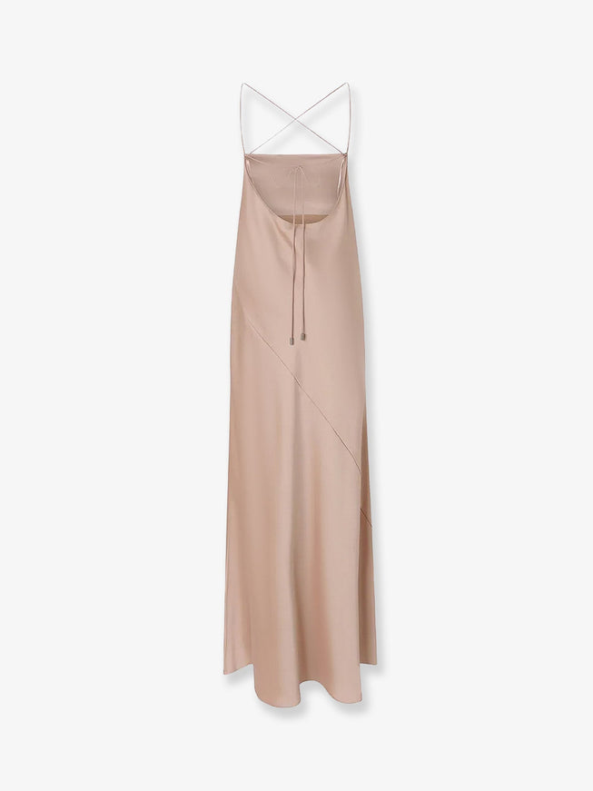 Pinko Farro Satin Long Dress
