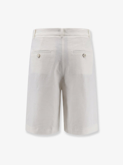 Pinko Byrana Linen And Viscose Shorts