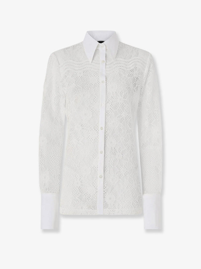 Pinko Coline Lace Shirt Bianco