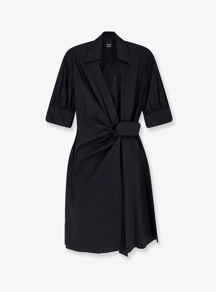 Pinko Aline Stretch Cotton Dress Nero