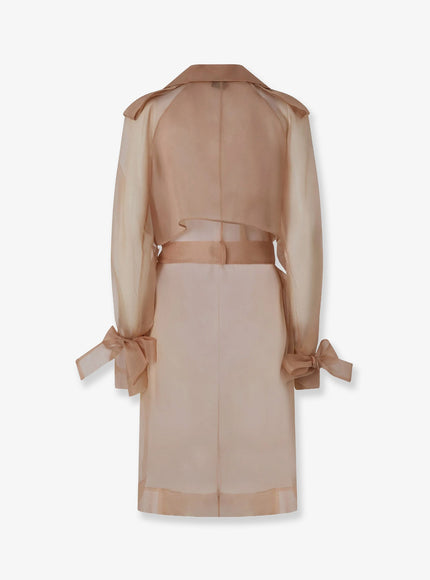 Pinko Cocco Silk Organza Trench