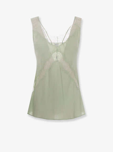 Pinko Lydia Satin Top Verde