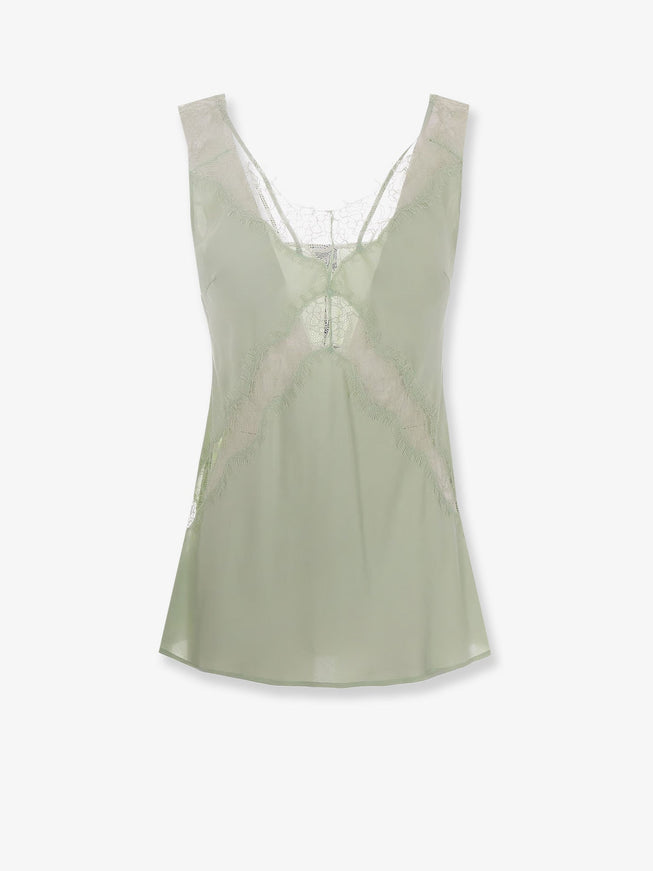 Pinko Lydia Satin Top Verde