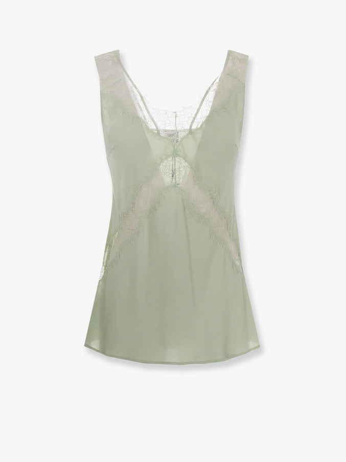 Pinko Lydia Satin Top Verde