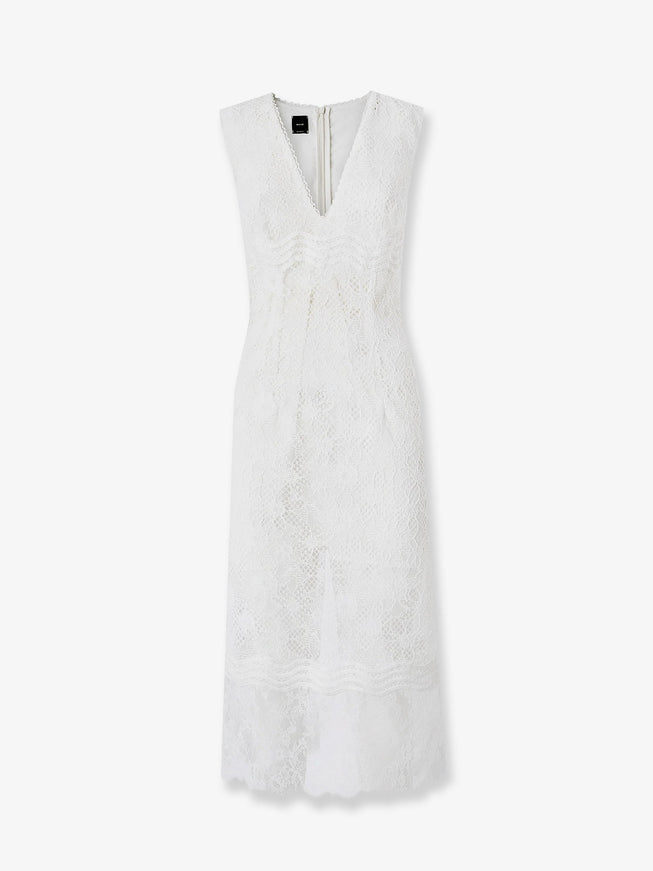 Pinko Audrey Lace Dress Bianco