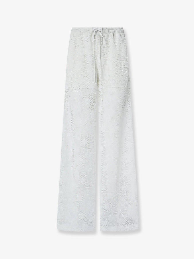 Pinko Laurie Lace Trousers Bianco