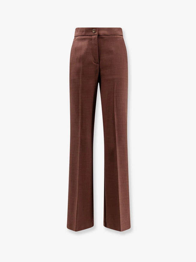 Pinko New Serenidad Viscose Trousers Marrone