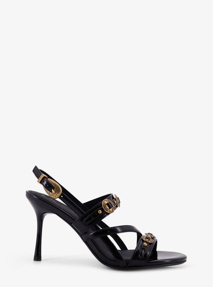 Pinko Vanda Leather Sandals Nero