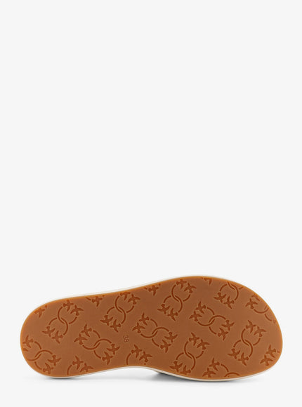 Pinko Fiona Low Leather Sandals