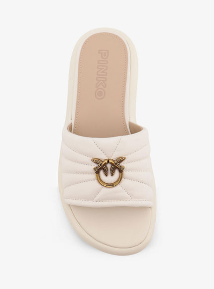 Pinko Fiona Low Leather Sandals