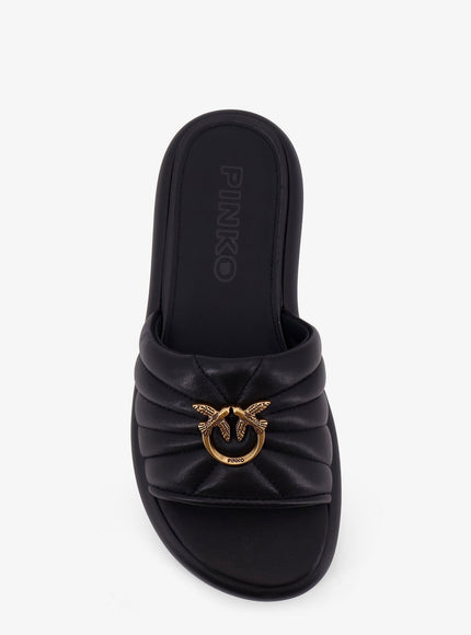 Pinko Fiona Low Leather Sandals