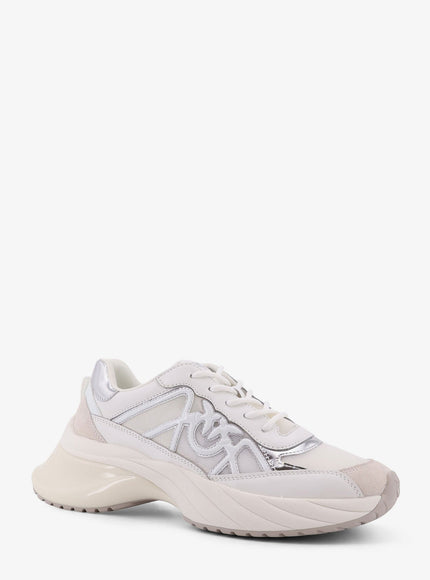 Pinko Ariel 33 Leather Sneakers With Nylon Inserts