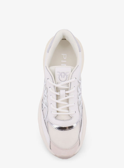 Pinko Ariel 33 Leather Sneakers With Nylon Inserts