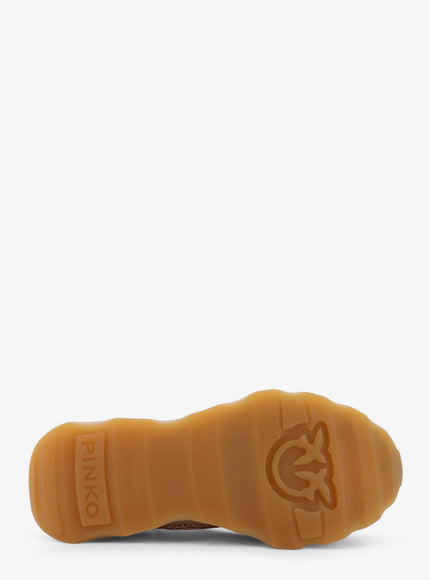 Pinko Zoe Suede Sneakers With Mesh Inserts