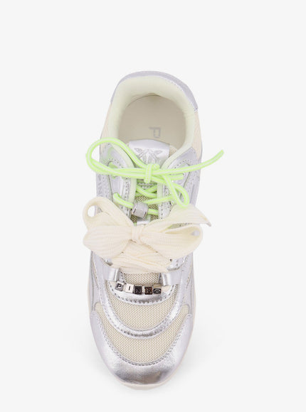Pinko Yulia Mesh Sneakers With Leather Inserts