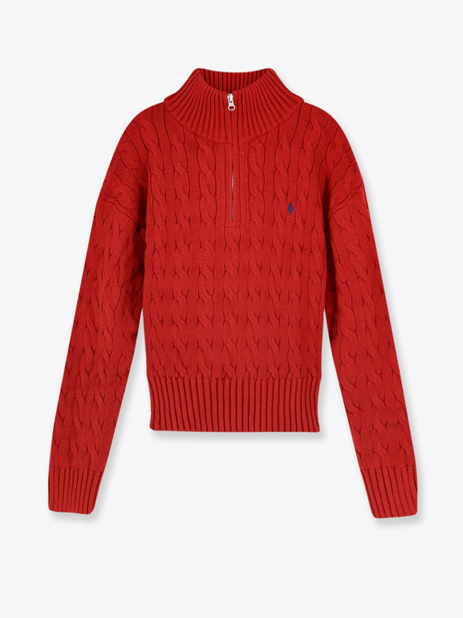 Polo Ralph Lauren Cotton Sweater With Contrasting Logo Brick