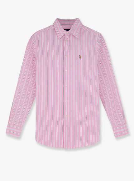 Polo Ralph Lauren Striped Cotton Shirt Pinkbluemulti