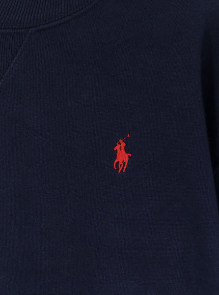 Polo Ralph Lauren Cotton Blend Sweater With Embroidered Logo On The Front