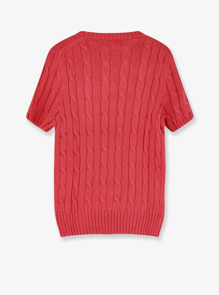 Polo Ralph Lauren Cotton Sweater With Contrasting Embroidered Logo