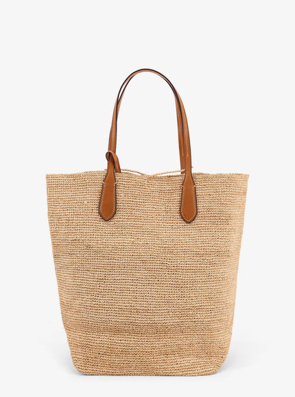 Polo Ralph Lauren Leather Shoulder Bag With Logo On The Front